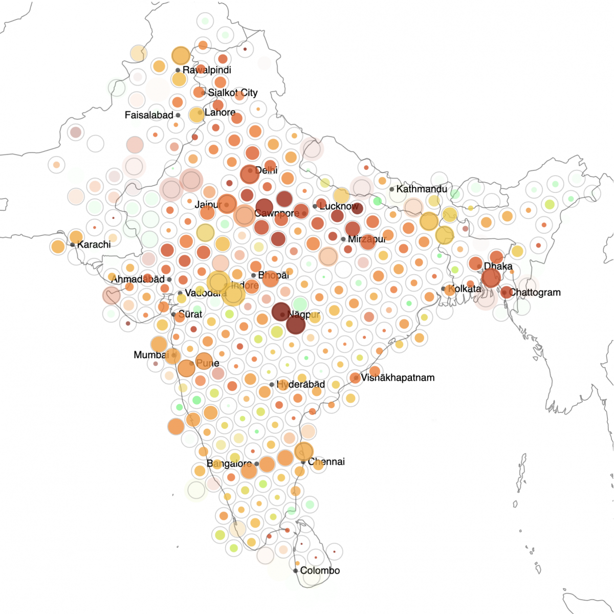 Geofenced Searches on Twitter: A Case Study Detailing South Asia’s Covid Crisis